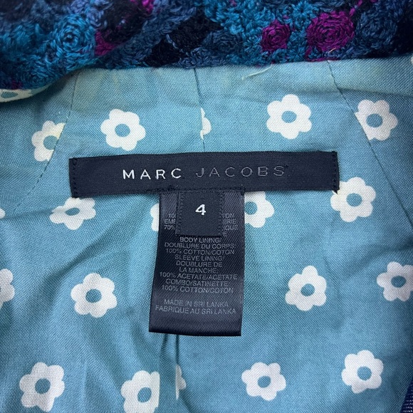 Marc Jacobs Blue/Purple Knit Jacket N274-4 - Picture 2 of 6